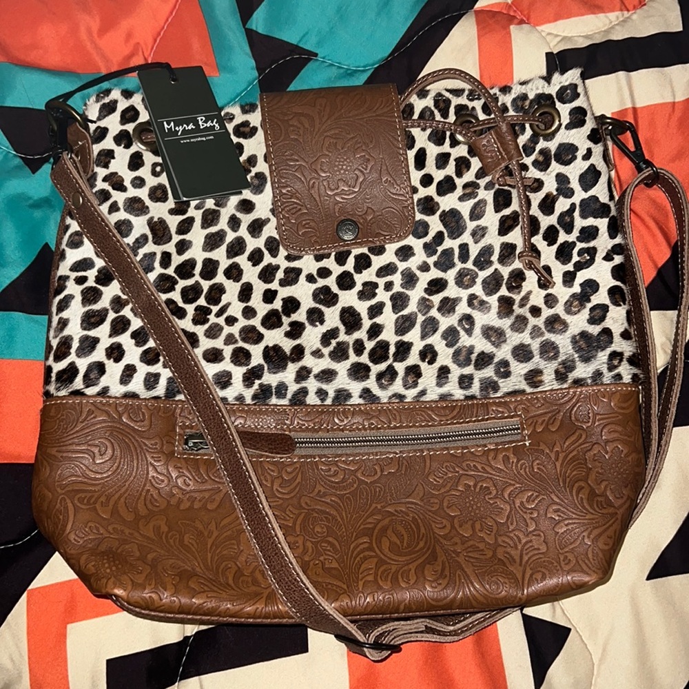 Myra Cheetah print Hairon bag